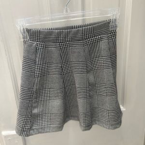 Checkered Black and White Mini Skirt 90s Inspired